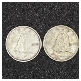 Canadian dimes 1946, 1947