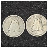 Canadian dimes 1940, 1941