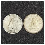 Canadian dimes 1947, 1951