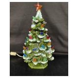 Ceramic light up tree 12' high - some bulbs are