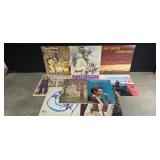 Wilf Carter signed album, some LPs, Johnny Cash