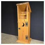 Wooden toilet paper holder 7 1/2' w x 6' d x 25'