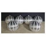 Medium silver Christmas balls