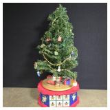 Rotating Music Box Advent Calendar Xmas Tree