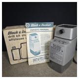 Black and Decker Drill Bit Sharpener - powers on