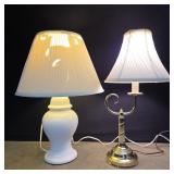 Brass style lamp 16' to top of socket - tested,