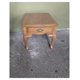 Wooden side table with small drawer 22' w x 27' d
