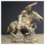 Faux Bronze Ceramic Statue