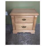 Wood bedside table 25' w x 15' d x 23' h x 23' h