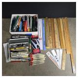 Advertising pens and rulers