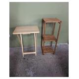 3 shelf wooden plant stand 12' w x 12' d x 33' h