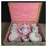 Japan lusterware toy tea set (some repairs)