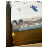 Aprox 1,000 sheets of each blue and goldenrod 8