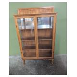 Glass and wood 4 shelf display unit - 37' w x 1