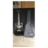 Denver full size acoustic guitar in soft case