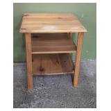 Wooden side table, 22' square and 24' h, needs a