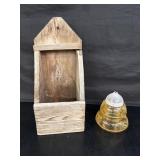 Wood hanging box 16' h and wasp catcher