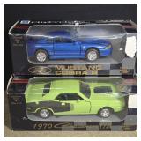 1970 Challenger and Mustang Cobra model cars