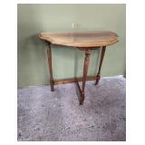 Half wood side table 24' w x 12' d x 21' h