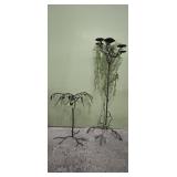 2 outdoor metal decor pieces 45' and 21' high