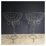 2 metal plant stands 14' diameter 20' high