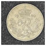 1950 Denmark Ore coin