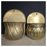 2 brass wallhangings