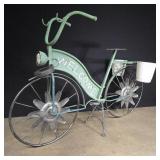 Welcome bicycle yard decoration with two small