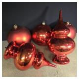 Big red Christmas balls