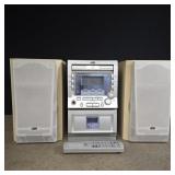 JVC Compact Component Speaker System, radio, CD,