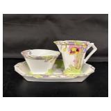 Vintage cream and sugar set, Made in China