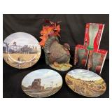 Turkey bird centerpiece, Coca Cola cups,