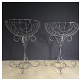 2 metal plant stands 14' diameter 20' high
