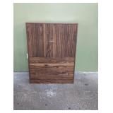 Bedroom armoire with 2 doors and 2 drawers 36' w
