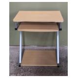 Small computer desk with slide out shelf 24' w x