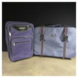 Two rolling suitcases