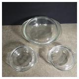 Glass covered Pyrex and Fire-King dishes