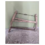 Vintage wooden buck saw