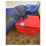 Marlboro Cooler and (2) Outdoor Folding Chairs