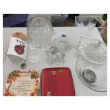 Crystal Bowl; Japanese Plate; (2) Americana Plates