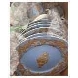 Lot of Fine China - Blue Jardiniere