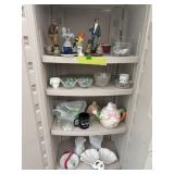 Assorted Figurines, Glassware & Decor