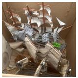 Box of Handcrafted Model Ships