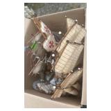 Box of Small/Medium Handcrafted Ships