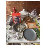 Plates, Mechanical Bank; Serving Bowl and More