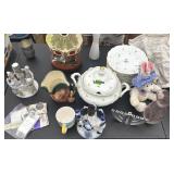 LOT - Johann Haviland plates, Glass, etc.