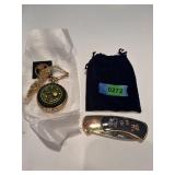 Lot of (2) Pocket Watch and Folding Knife