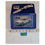 Pocket Knife and Tin Set; Plus Mustang Convertible