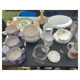 Assorted Ceramics- Bowls, Vase, Pitchers, Plates