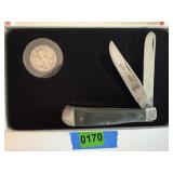 Liberty Half Dollar - Coin and Knife